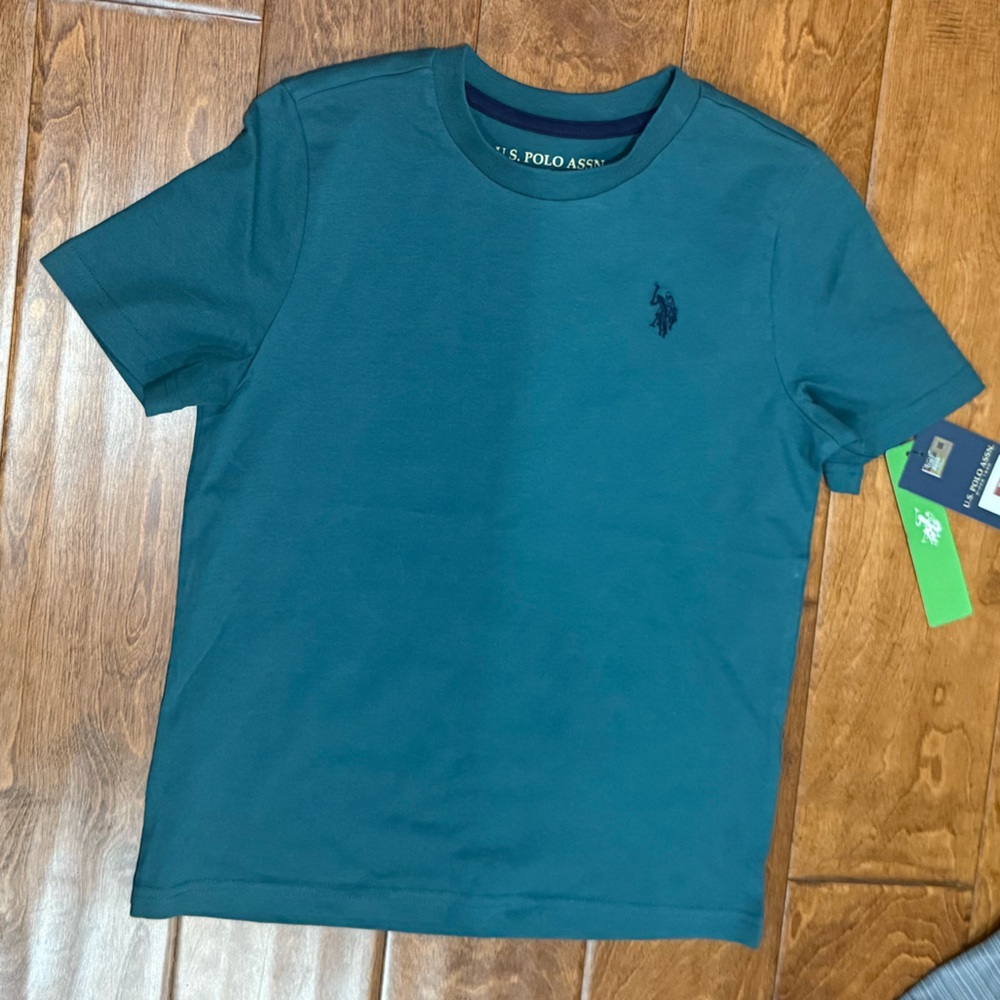 NWT Size M (8) US POLO ASSN. Teal Shirt